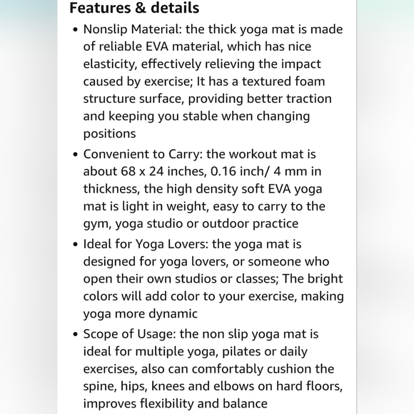 NWT Harloon PINK Yoga Mat - Picture 7 of 7